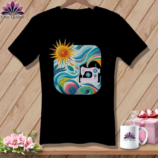 MyDesigns Physical Item Black / S Creative Breezes ~ SuperSoft V-Neck Tee
