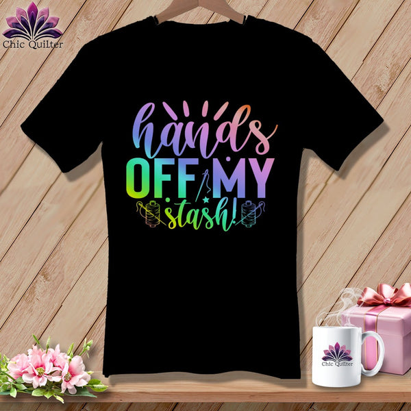 MyDesigns Physical Item Black / S Hands Off My Stash ~SuperSoft V-Neck Tee