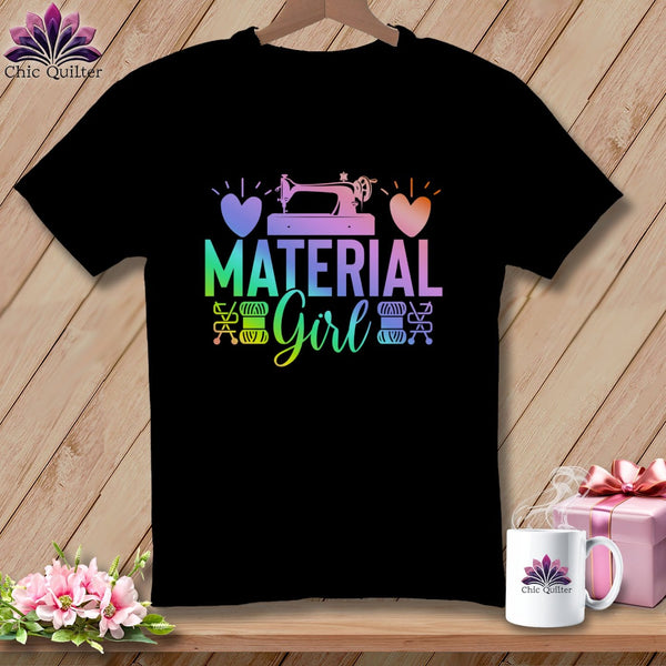 MyDesigns Physical Item Black / S Material Girl ~Premium Tee