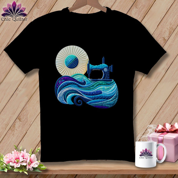 MyDesigns Physical Item Black / S Sewing Tides ~ SuperSoft Relaxed Fit Tee