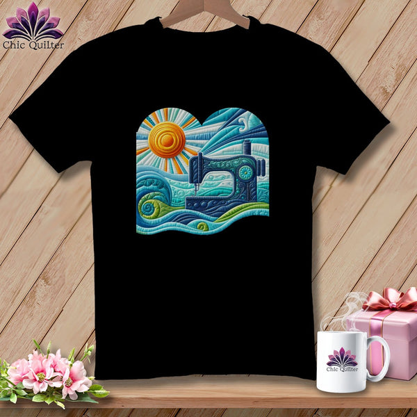 MyDesigns Physical Item Black / S Surfing the Fabric Sea ~ Premium Tee