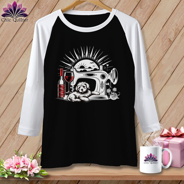 MyDesigns Physical Item Black/White / S My Favorite Things ~ Raglan 3/4 Sleeve Tee