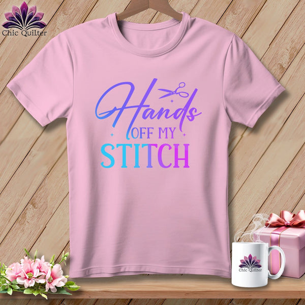 MyDesigns Physical Item Blossom / S Hands Off My Stitch ~Premium Tee