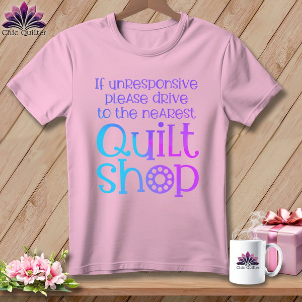MyDesigns Physical Item Blossom / S If Unresponsive Please Drive to Nearest Quilt Shop ~Premium Tee
