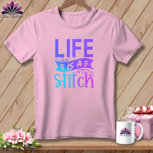 MyDesigns Physical Item Blossom / S Life is a stitch ~Premium Tee