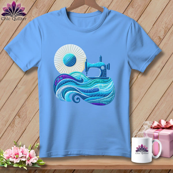 MyDesigns Physical Item Carolina Blue / S Sewing Tides ~ SuperSoft Relaxed Fit Tee