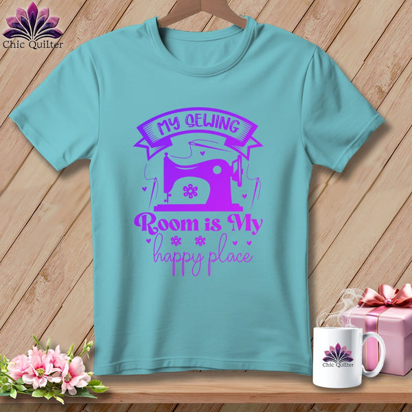 MyDesigns Physical Item Chalky Mint / S My Sewing Room Is My Happy Place ~Premium Tee