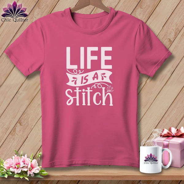 MyDesigns Physical Item Crunchberry / S Life is a stitch ~Premium Tee