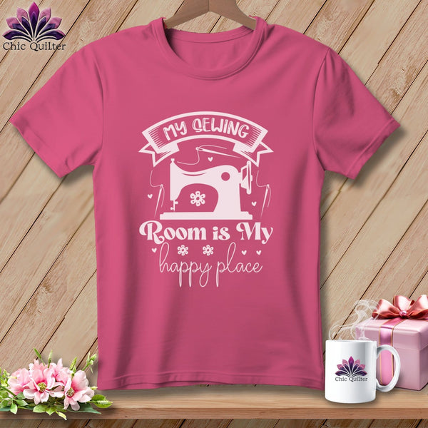 MyDesigns Physical Item Crunchberry / S My Sewing Room Is My Happy Place ~Premium Tee