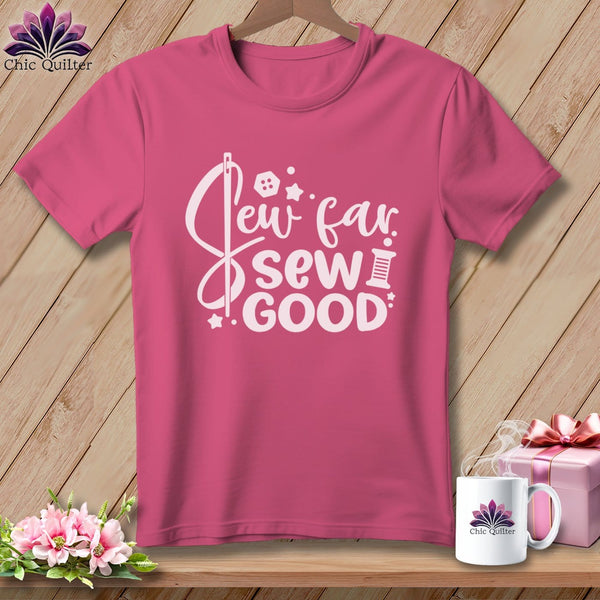 MyDesigns Physical Item Crunchberry / S Sew Far Sew Good ~Premium Tee
