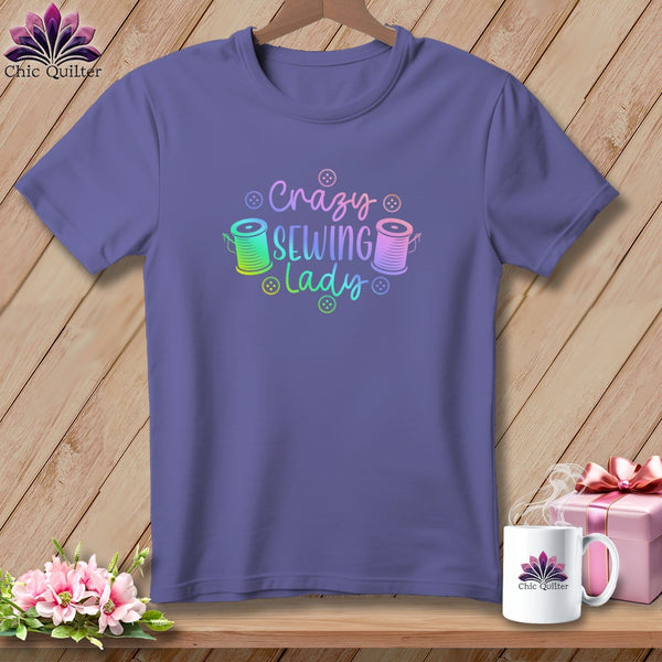 MyDesigns Physical Item Grape / S Crazy sewing lady ~Premium Tee