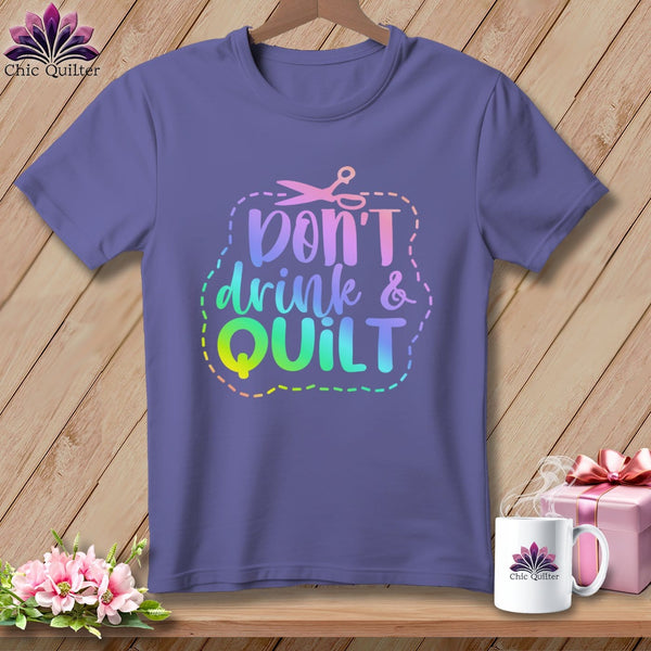 MyDesigns Physical Item Grape / S Don't Drink and Quilt ~Premium Tee