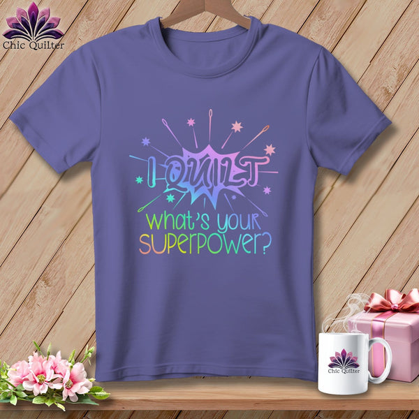 MyDesigns Physical Item Grape / S I quilt what's your superpower? ~Premium Tee