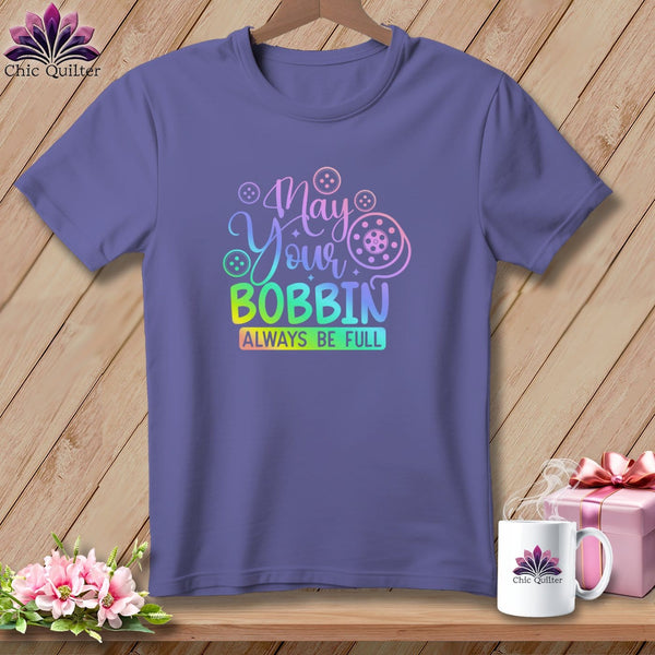 MyDesigns Physical Item Grape / S May Your Bobbin Always Be Full ~Premium Tee