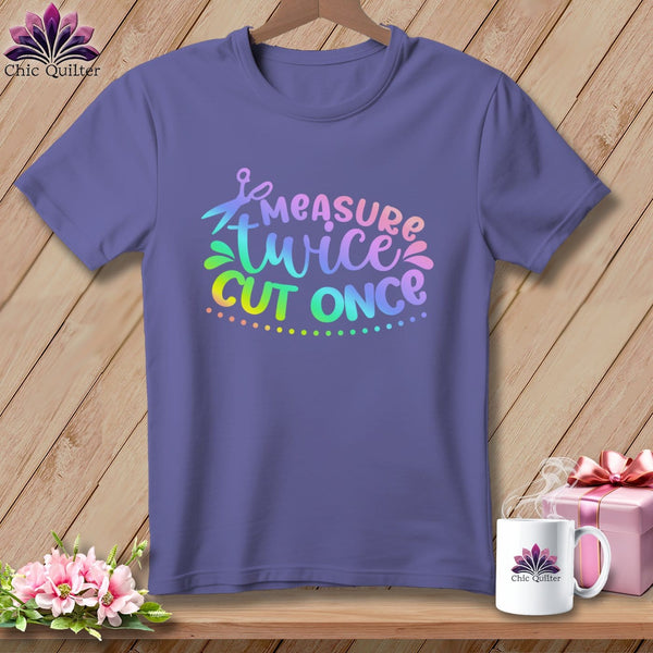 MyDesigns Physical Item Grape / S Measure Twice Cut Once ~Premium Tee