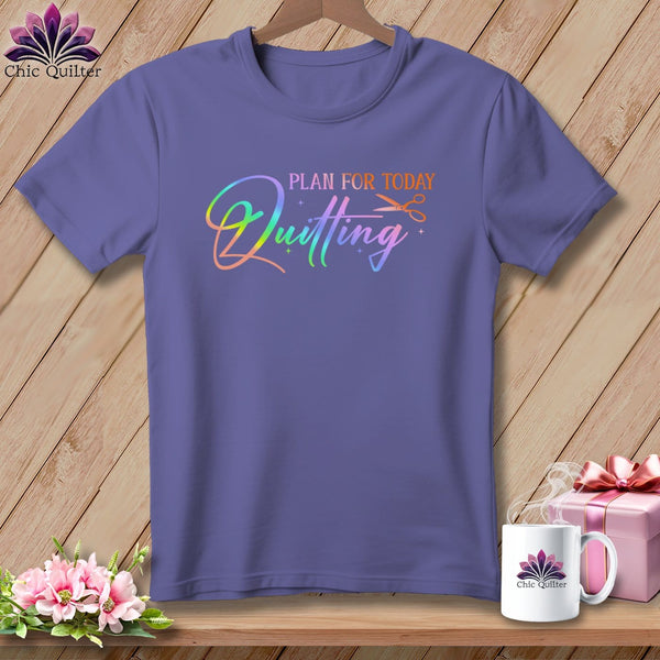 MyDesigns Physical Item Grape / S Plan for Today Quilting ~Premium Tee