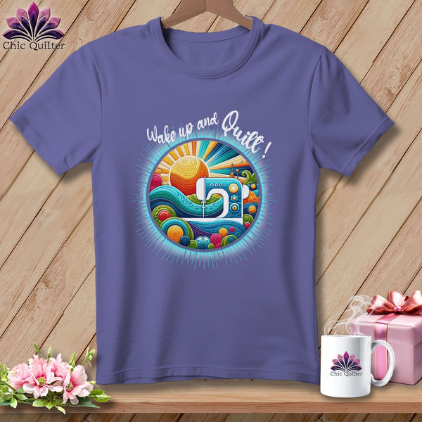 MyDesigns Physical Item Grape / S Wake up and Quilt ~ Premium Tee