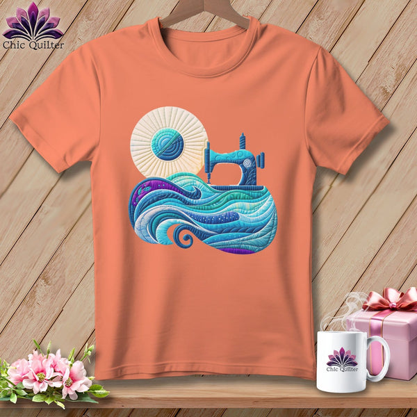 MyDesigns Physical Item Heather Sunset / S Sewing Tides ~ SuperSoft Relaxed Fit Tee