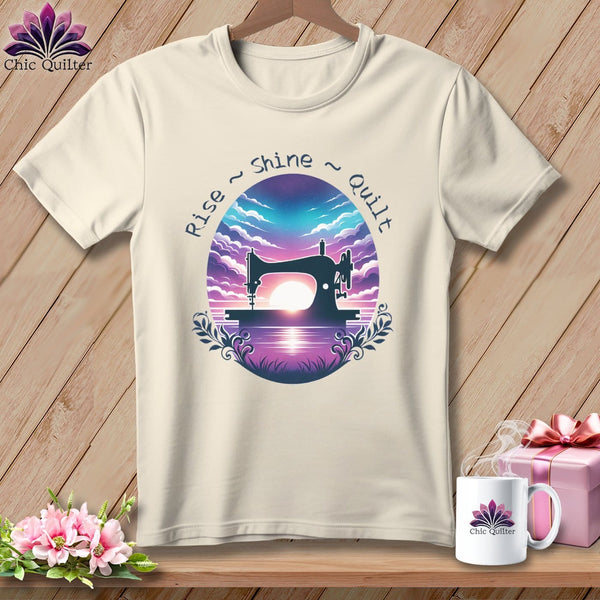 MyDesigns Physical Item Natural / S Rise Shine Quilt ~ SuperSoft Relaxed Fit Tee