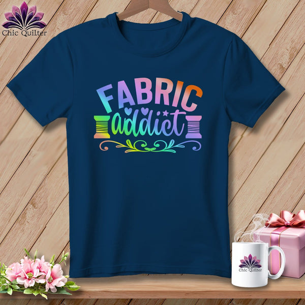 MyDesigns Physical Item Navy / S Fabric Addict ~Premium Tee