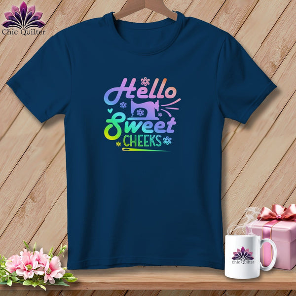 MyDesigns Physical Item Navy / S Hello Sweet Cheeks ~Premium Tee