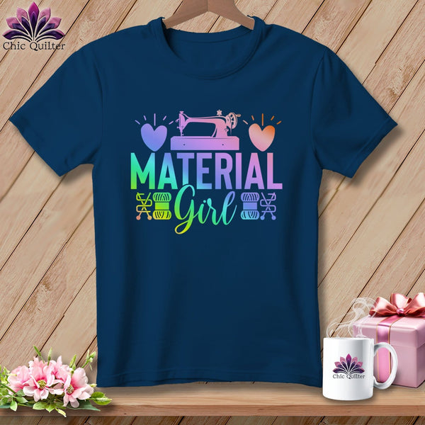 MyDesigns Physical Item Navy / S Material Girl ~Premium Tee