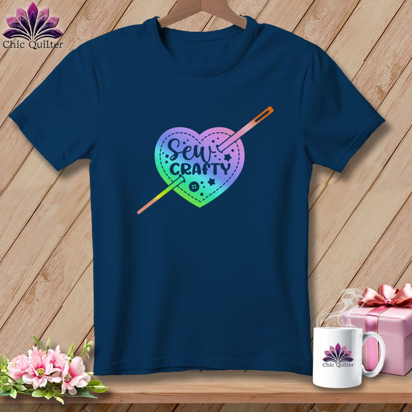 MyDesigns Physical Item Navy / S Sew Crafty ~Premium Tee