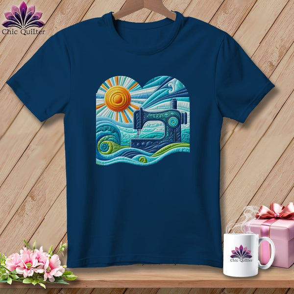 MyDesigns Physical Item Navy / S Surfing the Fabric Sea ~ Premium Tee