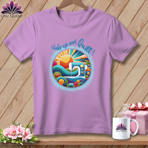 MyDesigns Physical Item Orchid / S Wake up and Quilt ~ Premium Tee