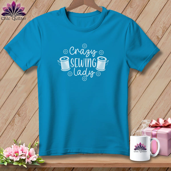 MyDesigns Physical Item Royal Caribe / S Crazy sewing lady ~Premium Tee