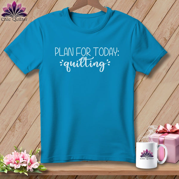 MyDesigns Physical Item Royal Caribe / S Plan For Today Quilting ~Premium Tee