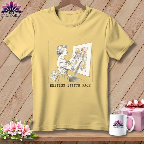 MyDesigns Physical Item S / Banana El-Seam--Nor Roosevelt - Resting Stitch Face ~ Premium Tee