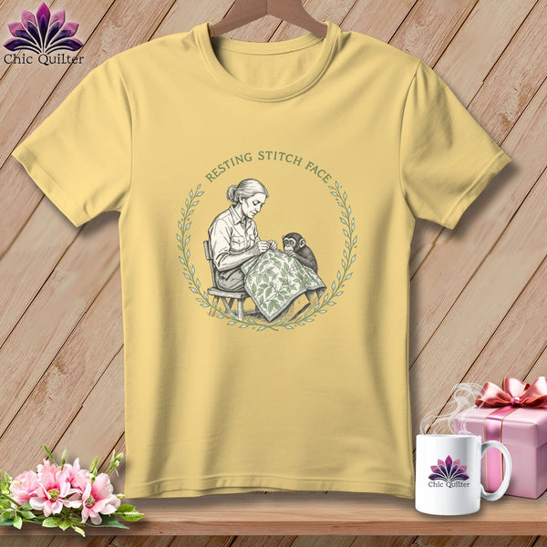 MyDesigns Physical Item S / Banana Jane Good-stitch - Resting Stitch Face ~ Premium Tee