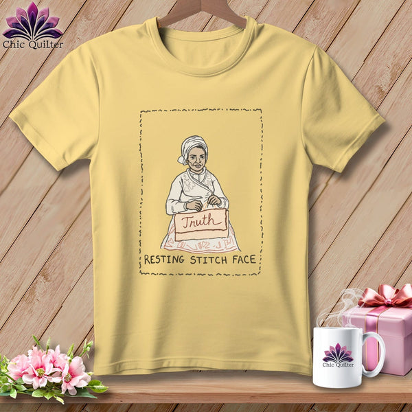 MyDesigns Physical Item S / Banana Sewjourner Truth - Resting Stitch Face ~ Premium Tee