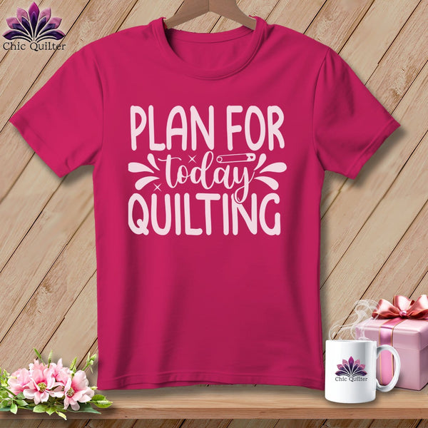 MyDesigns Physical Item S / Berry Plan for Today Quilting ~ Relaxed Fit Tee