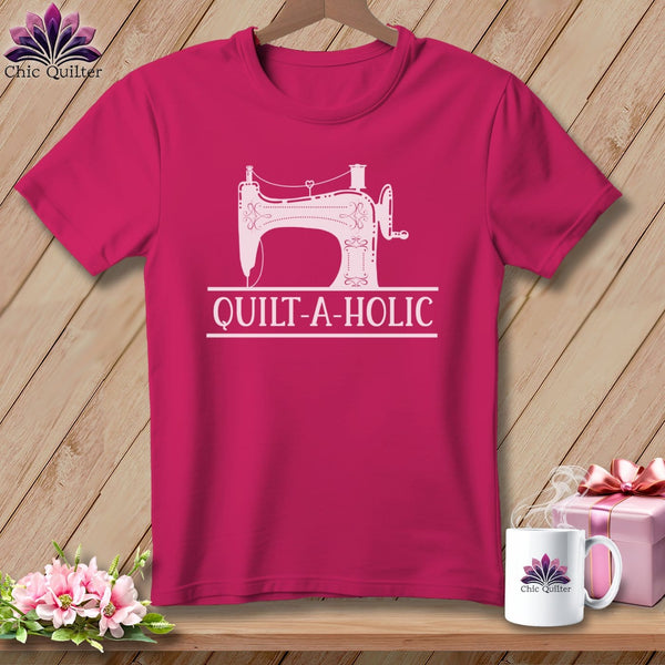 MyDesigns Physical Item S / Berry Quilt-a-Holic ~ Relaxed Fit Tee