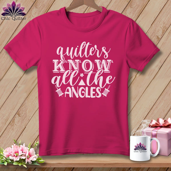 MyDesigns Physical Item S / Berry Quilters Know All the Angles ~ Relaxed Fit Tee