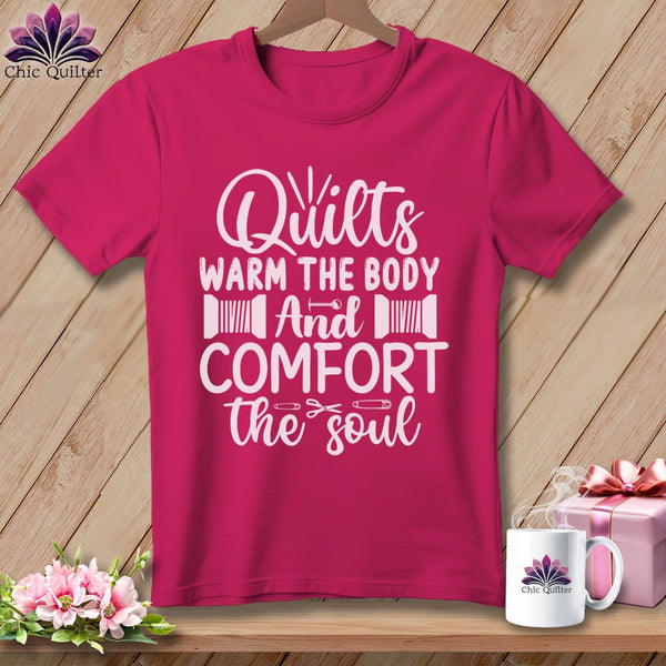 MyDesigns Physical Item S / Berry Quilts Warm the Body and Comfort the soul ~ Relaxed Fit Tee