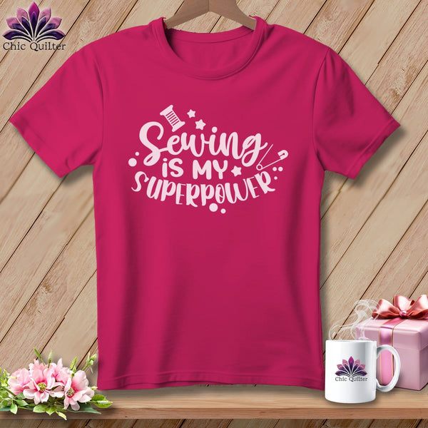 MyDesigns Physical Item S / Berry Sewing is My SuperPower ~ Relaxed Fit Tee