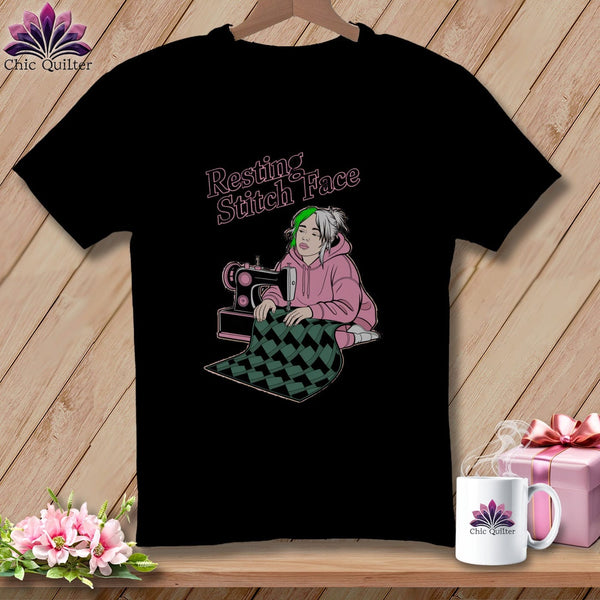 MyDesigns Physical Item S / Black Bias Billie - Resting Stitch Face ~ Premium Tee