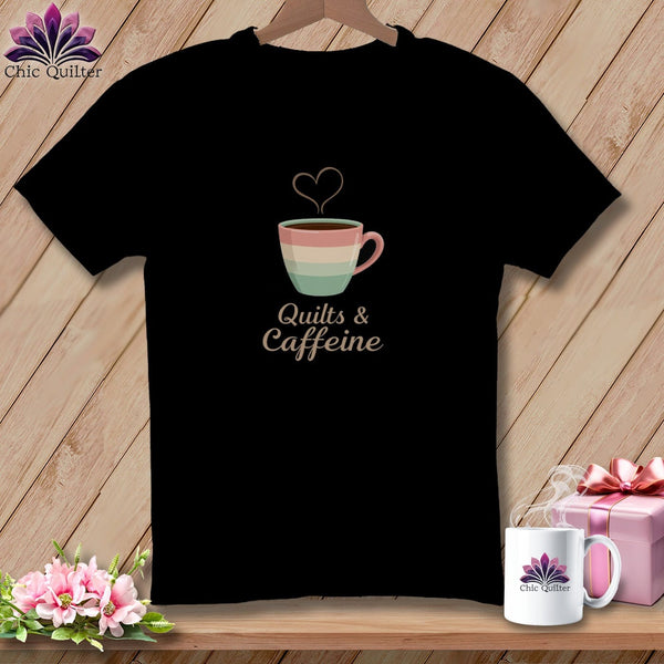 MyDesigns Physical Item S / Black Cozy Quilter Mug ~ Relaxed Fit Tee
