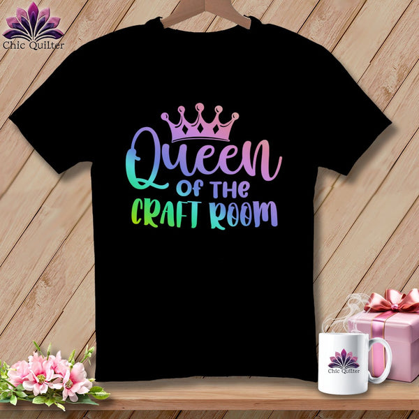 MyDesigns Physical Item S / Black Queen of the Craft Room ~ Relaxed Fit Tee