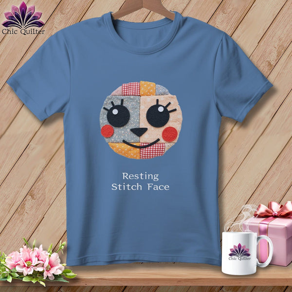 MyDesigns Physical Item S / Blue Jean Cheeky - Resting Stitch Face ~ Premium Tee