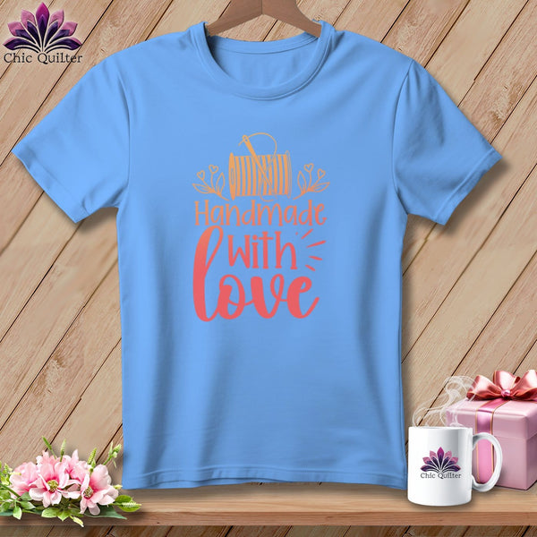 MyDesigns Physical Item S / Carolina Blue Handmade with Love ~ Relaxed Fit Tee