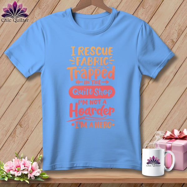 MyDesigns Physical Item S / Carolina Blue I Rescue Fabric Trapped ~ Relaxed Fit Tee