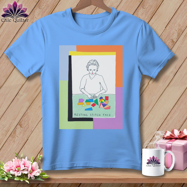 MyDesigns Physical Item S / Carolina Blue Sew-Nia Delaunay - Resting Stitch Face ~ Relaxed Fit Tee