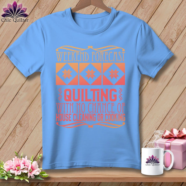 MyDesigns Physical Item S / Carolina Blue Weekend Forecast ~ Relaxed Fit Tee