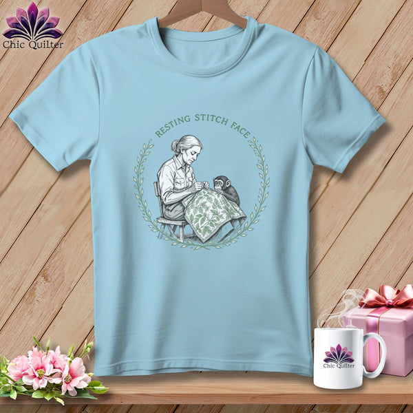 MyDesigns Physical Item S / Chambray Jane Good-stitch - Resting Stitch Face ~ Premium Tee