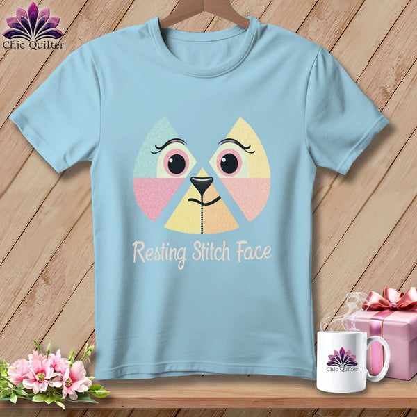 MyDesigns Physical Item S / Chambray Stitchy Face - Resting Stitch Face ~ Premium Tee