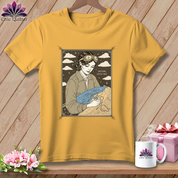 MyDesigns Physical Item S / Citrus Amelia SewHearts - Resting Stitch Face ~ Premium Tee